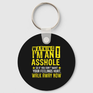 Hole Holes Warning Profanity Fun Gag Gift  Keychain
