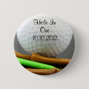 Hole In One 2 Inch Round Button