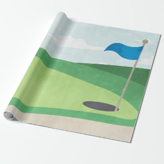 Hole in One Birthday Wrapping Paper, Golf Wrapping Paper