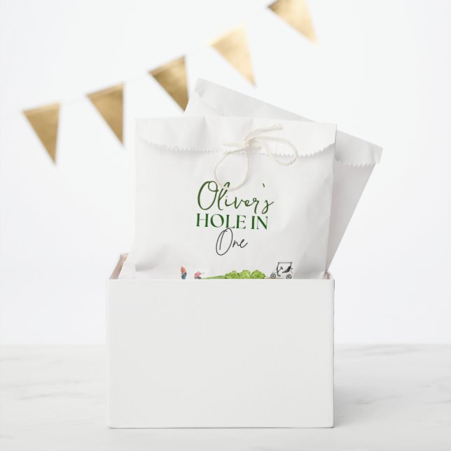 Hole in one boy first birthday  favour bag (Party)