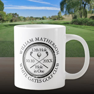 Hole in One Classic Personalized Golf Large Coffee Mug