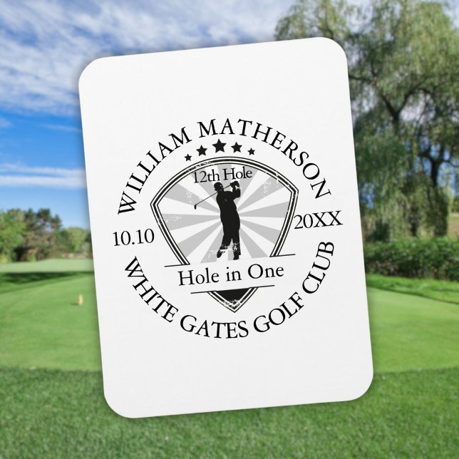 Hole in One Classic Personalized Golf Magnet (Hole in One Classic Personalized Golf Magnet)