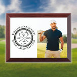 Hole in One Classic Personalized Photo Golfer Golf Award Plaque<br><div class="desc">Personalize the golfer's photo,  name,  location hole number and date to create a great keepsake to celebrate that fantastic hole in one golf award. Designed by Thisisnotme©</div>