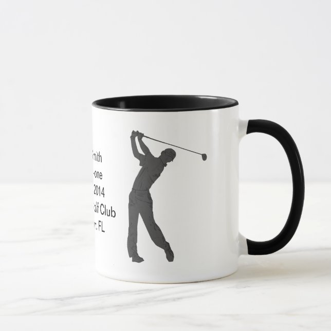 Hole-in-One Commemoration Mug Customizable (Right)