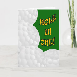 Hole in One Congrats! Golf Success Card