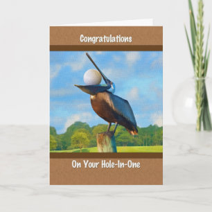 Hole-in-one Congratulations, Golf Card