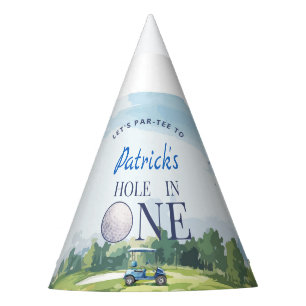 Hole In One Golf 1st Birthday  Party Hat