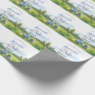 Hole In One Golf 1st Birthday  Wrapping Paper