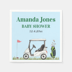 Hole In One Golf Baby Shower  Napkin