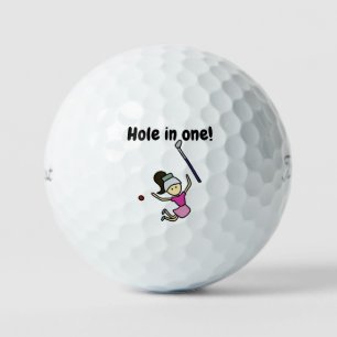 Hole in one! golf ball