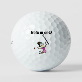 Hole in one! golf ball