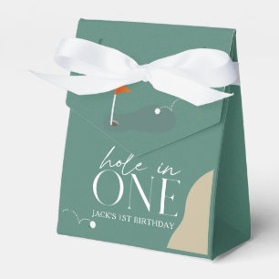 Hole in One Golf Course 1st Birthday Favor Box
