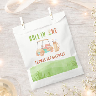 Hole In One Golf First Birthday Party Favour Bag
