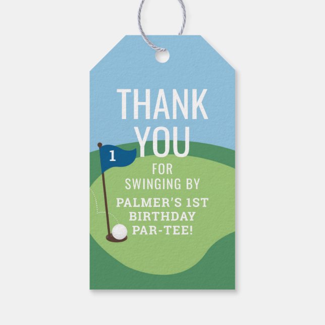 Hole in One Golf Party Favour Tag (Back)