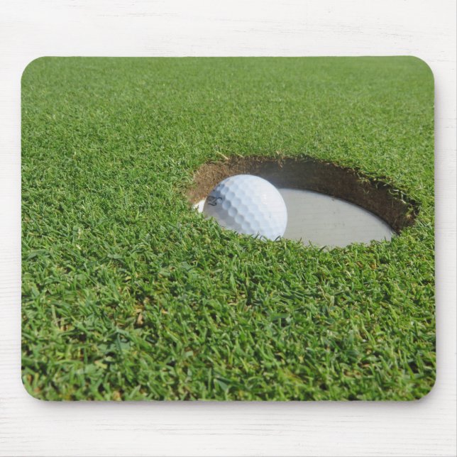Hole in One Golf Putt Mouse Pad (Front)
