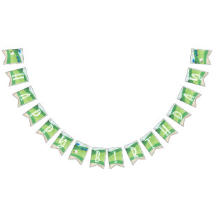 Hole in One Happy Birthday, Boy Golf Bunting Flags