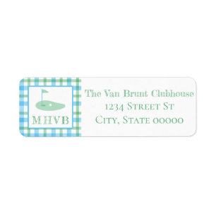 Hole-In One Return Address Label 