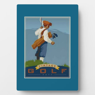"Hole-in-one vintage golf" Plaque