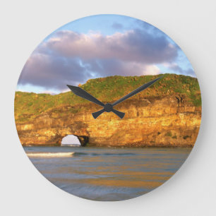 Hole In The Wall On The Wild Coast Large Clock