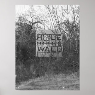 Hole in the wall photo poster