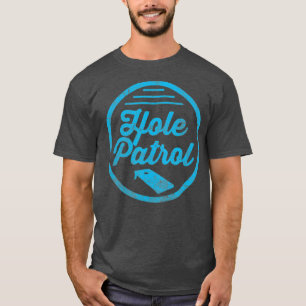 Hole Patrol Retro Cornhole Team Duo Vintage T-Shirt
