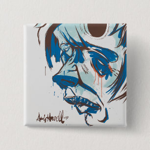 Holes In My Head 2 Inch Square Button