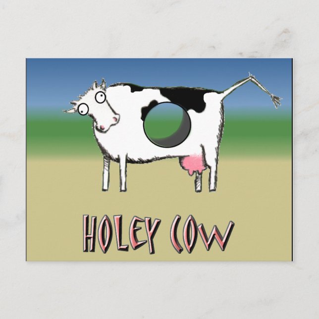 Holey Cow Postcard (Front)