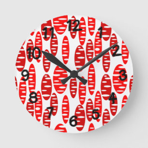 Holey Ovals  Round Clock