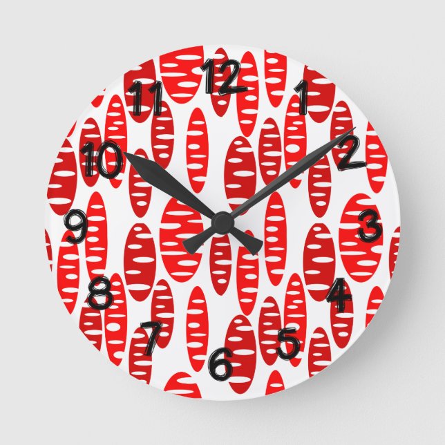 Holey Ovals  Round Clock (Front)