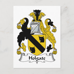 Holgate Family Crest Postcard