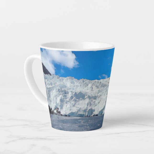 Holgate Glacier - Latte Mug (Left Angle)