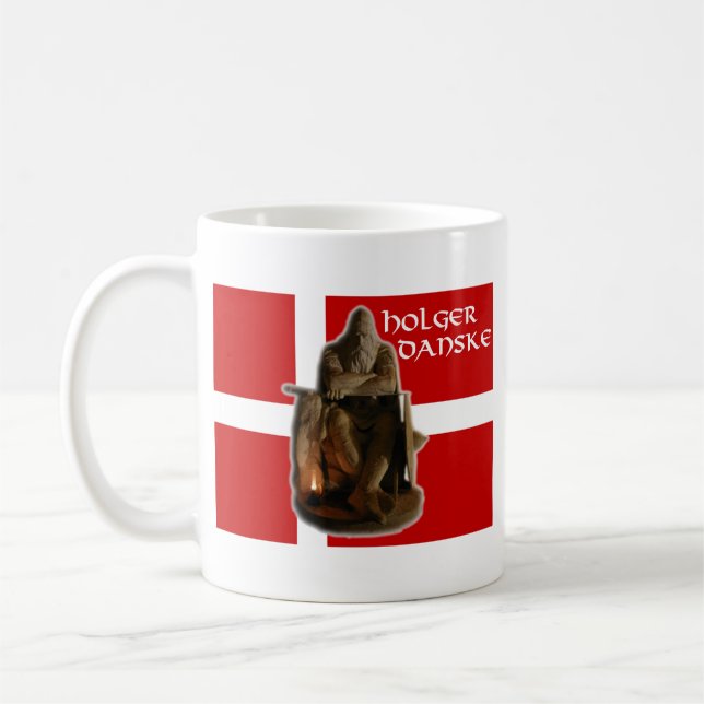 Holger Danske tasse blanche classique de 11 onces (Gauche)