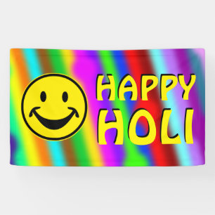 HOLI coloured soft Stripes - your ideas Banner