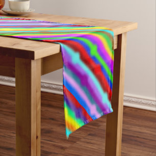 HOLI coloured Stripes dots soft pattern + your Medium Table Runner