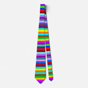 HOLI coloured Stripes pattern + your ideas Tie
