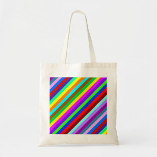 HOLI coloured Stripes pattern + your ideas Tote Bag