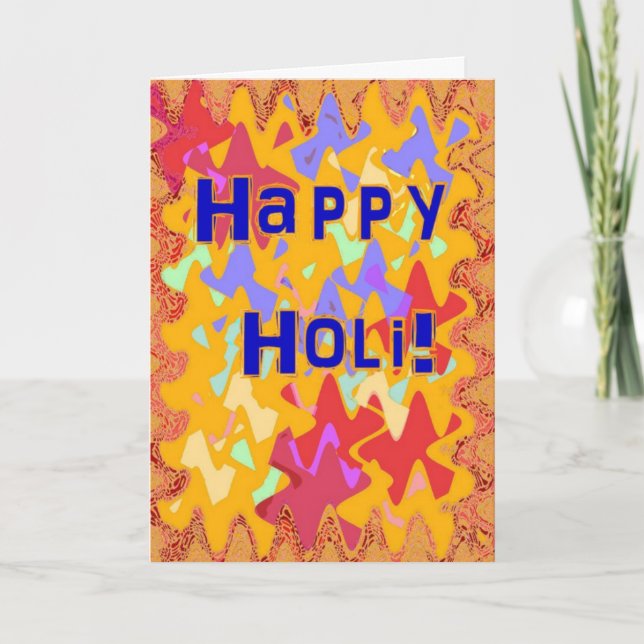 Holi festival de couleurs carte (Devant)