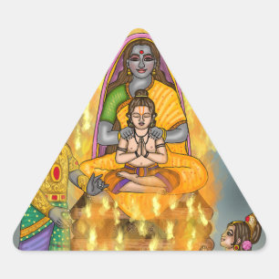 Holi Festival Holika Dahan Sticker