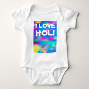 HOLI Festival of Colours 2 + your ideas Baby Bodysuit
