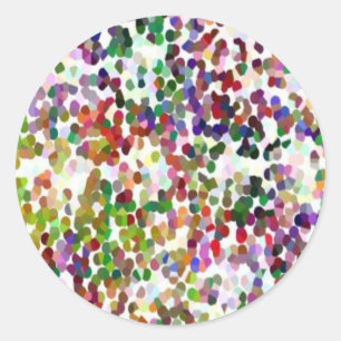 HOLI - Festival of Colours - Elegant MultiColor Do Classic Round Sticker