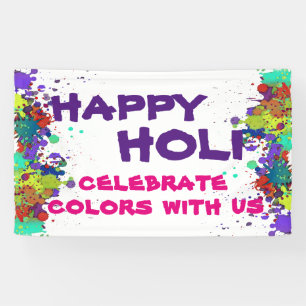HOLI Festival of Colours - splashes I + your ideas Banner