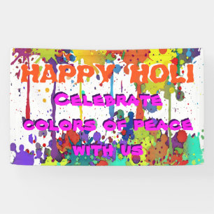 HOLI Festival of Colours - splashes + your ideas Banner