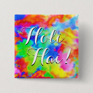 HOLI Festival of Colours + your ideas 2 Inch Square Button