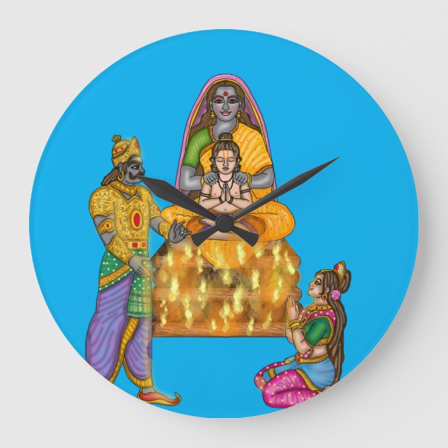 Holi Festival Wall Clock (Front)