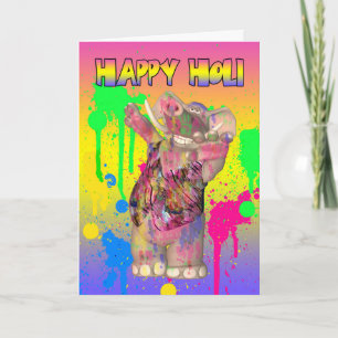 Holi Hai Festival Of Colours Greeting Card - Happy