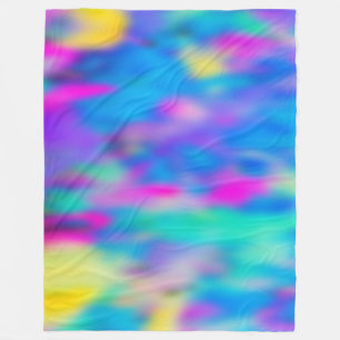 Holi Multi Coloured Pattern 2 + your ideas Fleece Blanket
