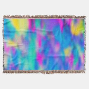 Holi Multi Coloured Pattern 2 + your ideas Throw Blanket