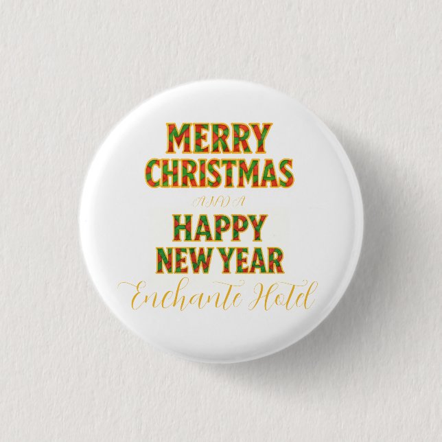 Holiday 1 Inch Round Button (Front)