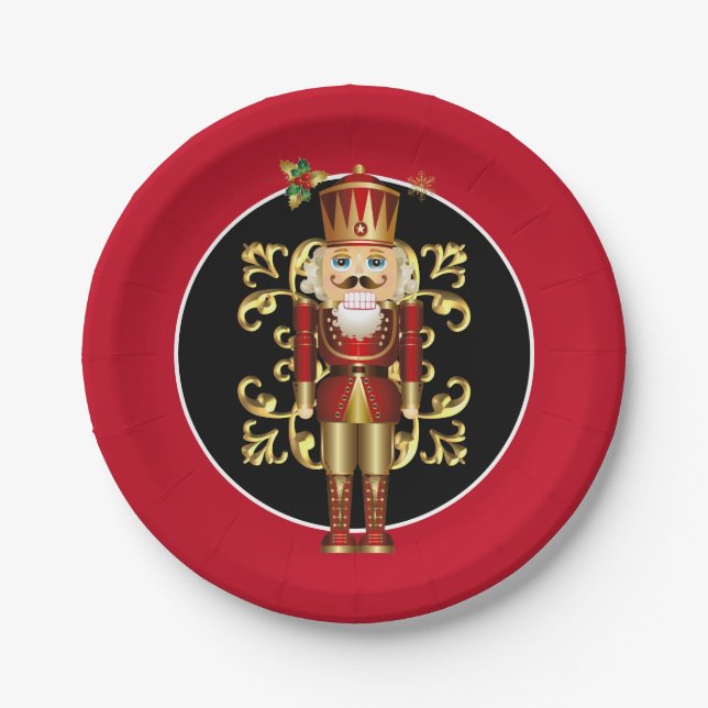 Holiday 7" Paper Plates-Nutcracker Paper Plate (Front)