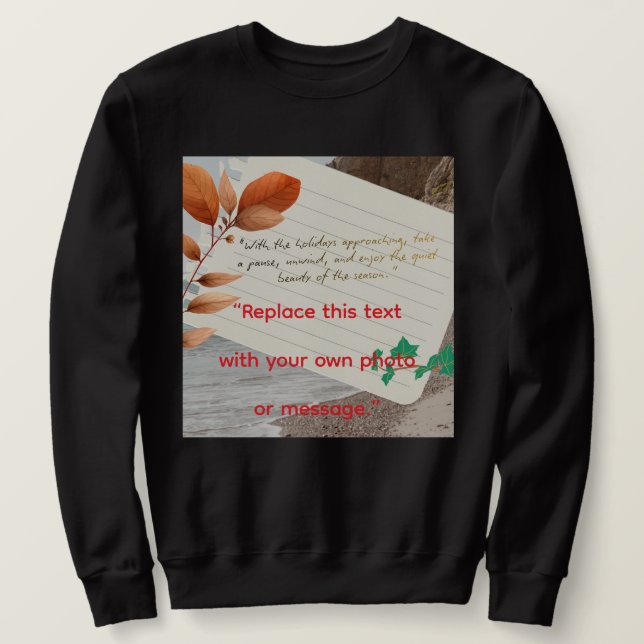 Holiday Abstract Design – Festive Art Sweatshirt (Design Front)